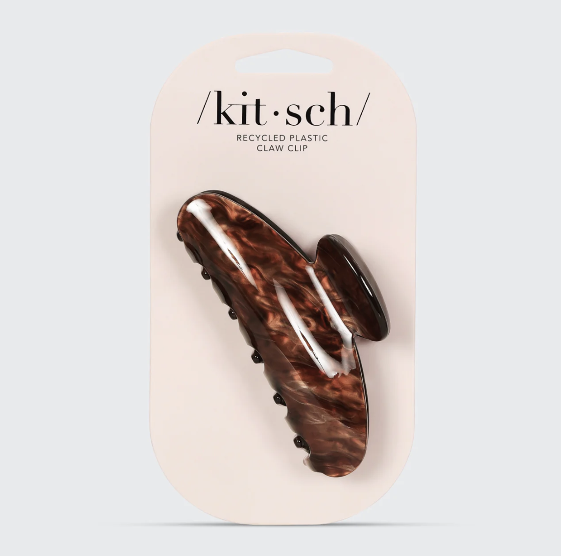 kitsch Eco-Friendly Marble Claw Clip - Brunette