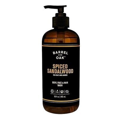 Barrel And Oak Spiced Sandalwood Body, Face &amp; Hair Wash