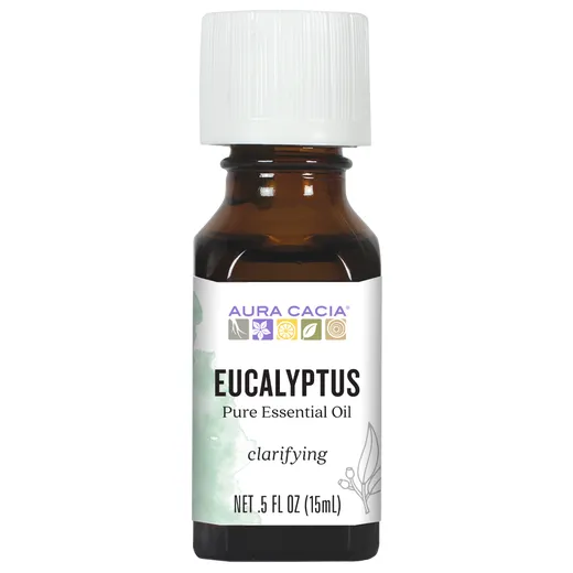 CLEARANCE Aura Cacia Eucalyptus Pure Essential Oil .5 oz