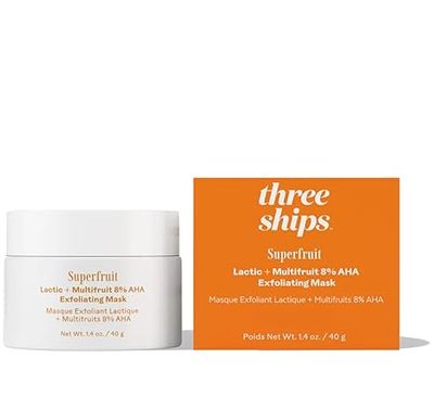 three ships Superfruit Lactic + Multifruit 8% AHA Exfoliating Mask