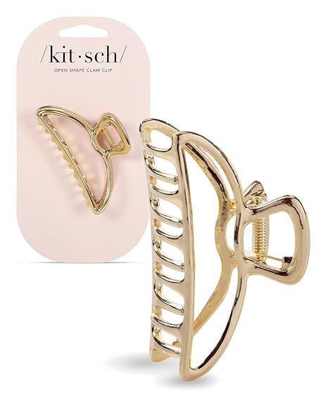 kitsch Metal Medium Puffy Claw Clip- Gold