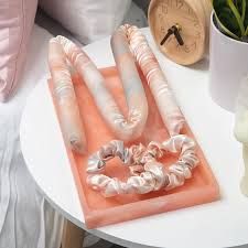 kitsch The Satin Heatless Curling Set Sunset Tie Dye