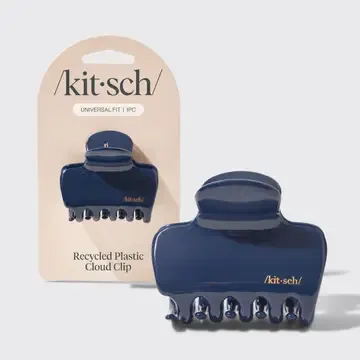 kitsch Medium Recycled Plastic Cloud Clip- Navy