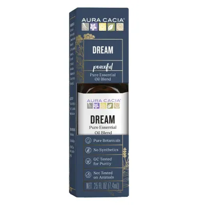 Aura Cacia Dream Pure Essential Oil Blend .25oz Boxed