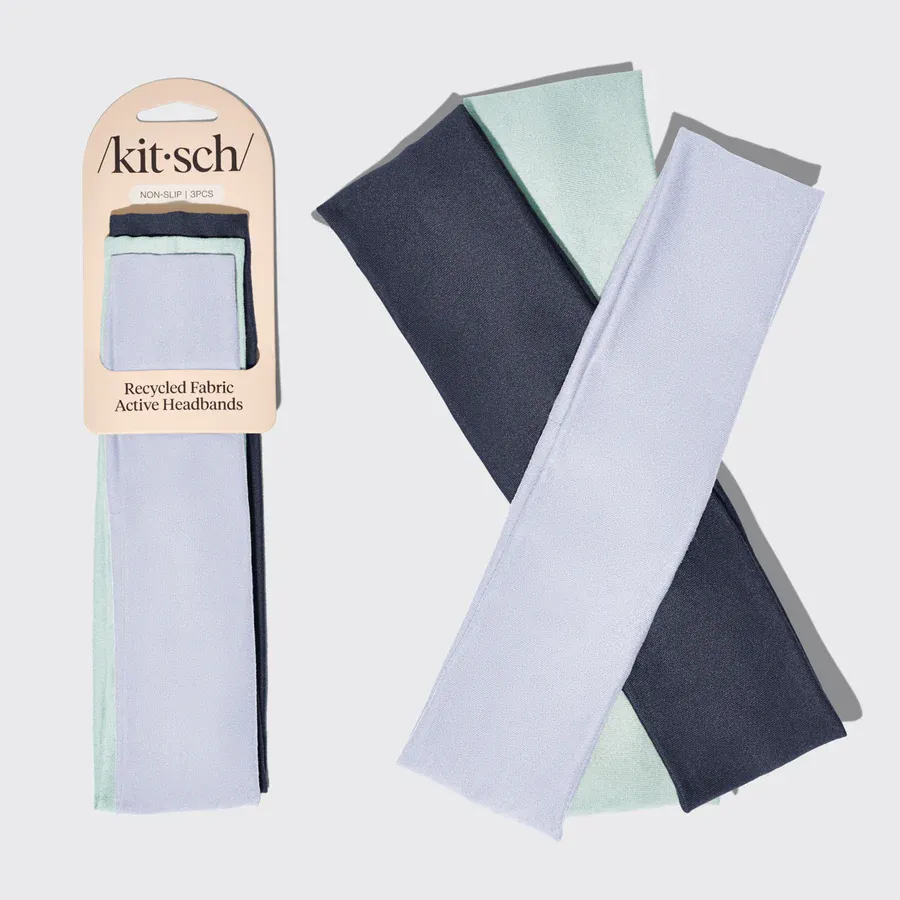 kitsch Fabric Active Headbands 3pc Garden Bouqet