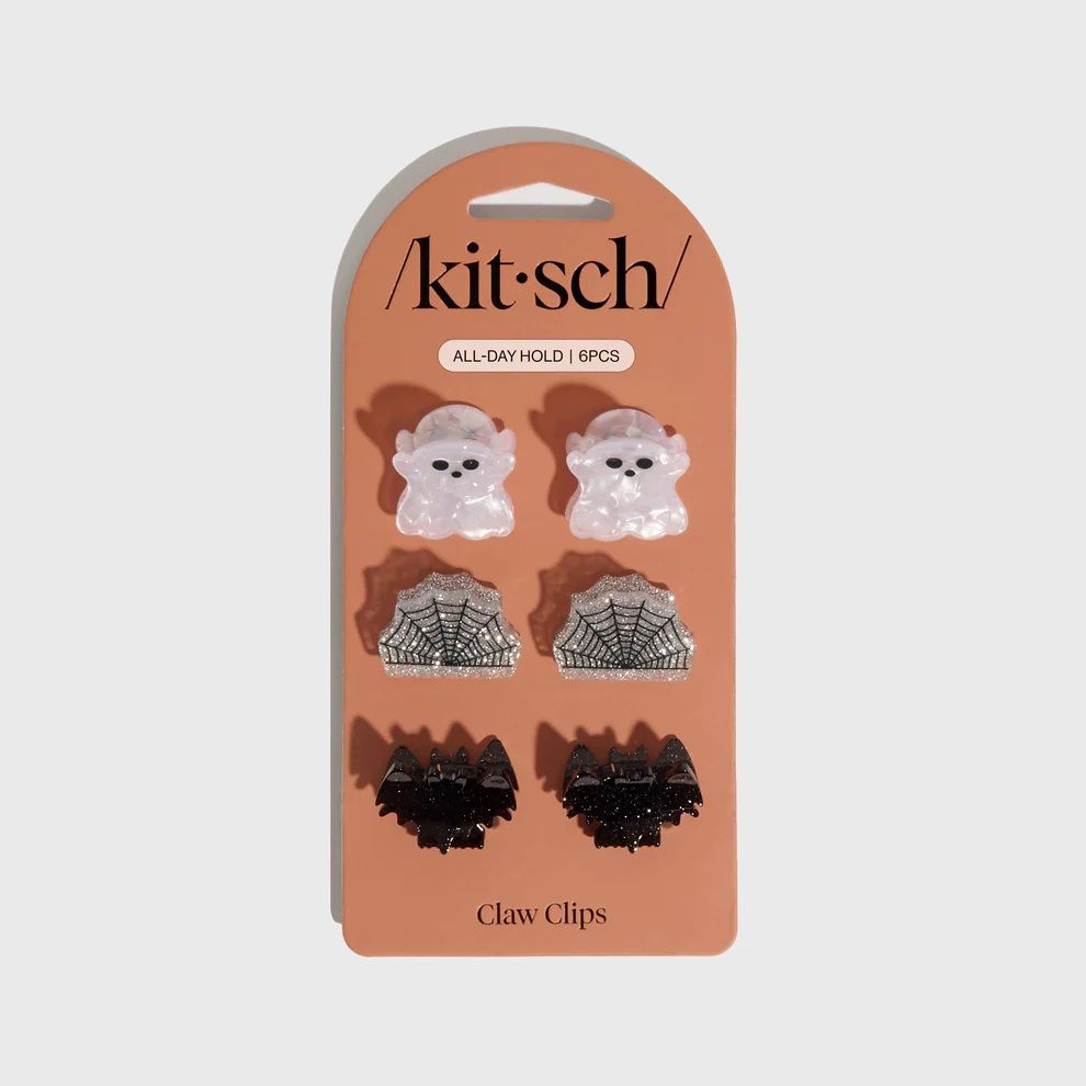 kitsch Mini Claw Clips 6pc Set Halloween