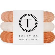 TELETIES Nylon Hair Ties 3pk- For The Love Of Nudes