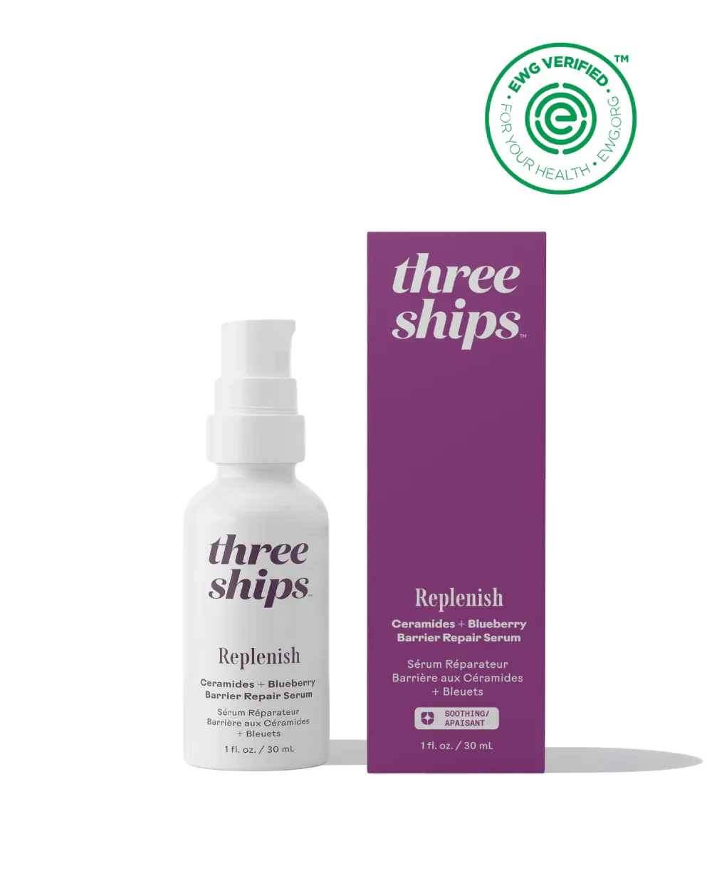 three ships Replenish Barrier Repair Serum