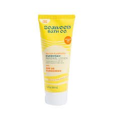 Seaweed Bath Co.  Everyday Mineral Body &amp; Face Lotion Spf 40