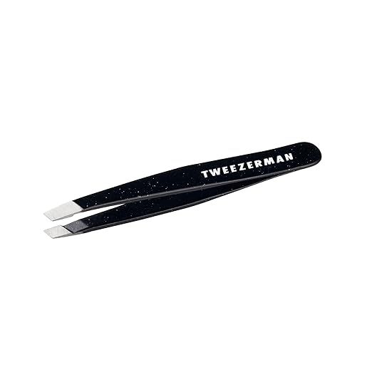 TWEEZERMAN Mini Slant Tweezer Dusted Onyx