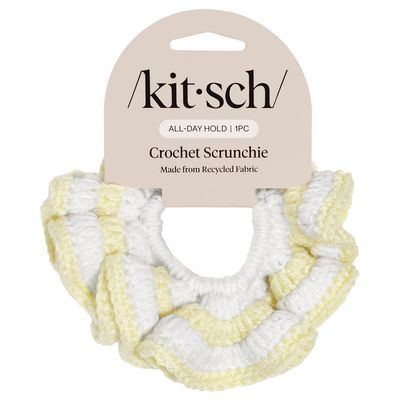 kitsch Crochet Scrunchie Butter Yellow
