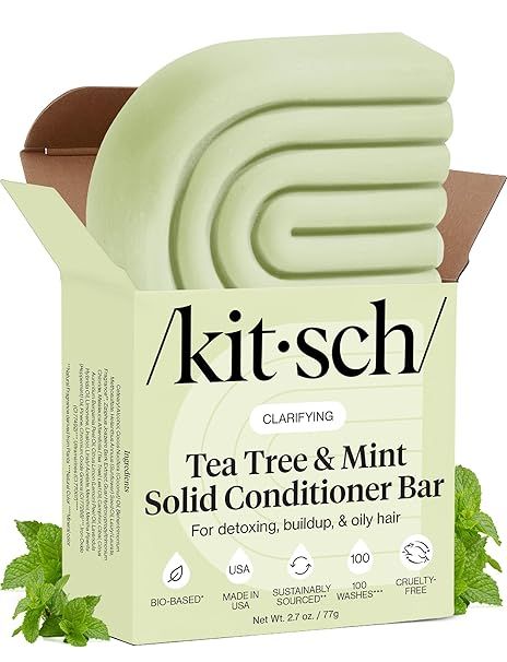 CLEARANCE kitsch Clarifying Solid Conditioner Tea Tree &amp; Mint- Faded Box