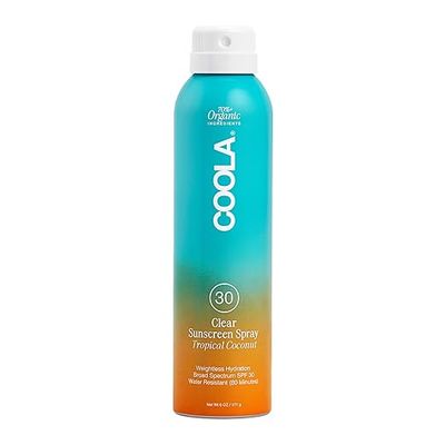 Coola Clear Sunscreen Spray Tropical Coconut Spf 30 6oz