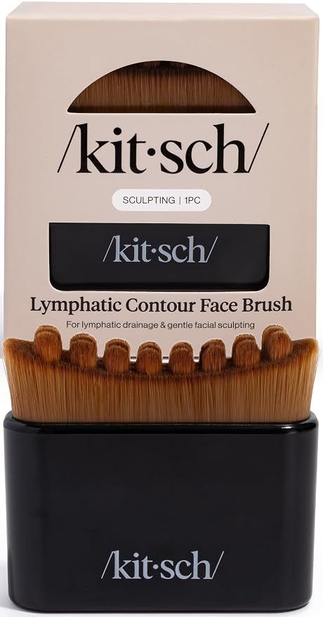 kitsch Lymphatic Contour Face Brush- Black