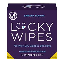 Lucky Wipes Intimate Wipes - Banana