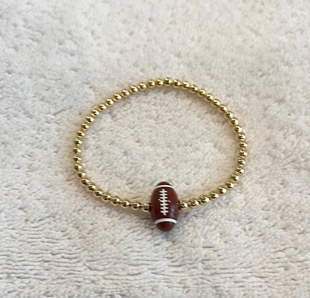MM Gold Bracelet w/Football