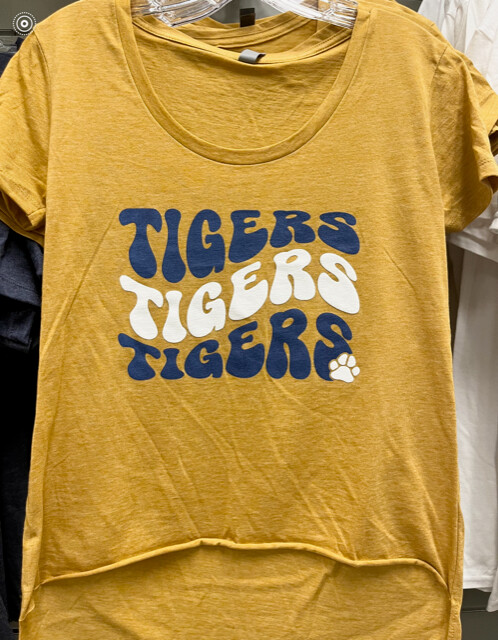 Ladies Three Tigers Gold T-Shirt SALE