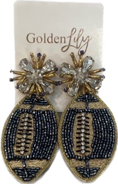Football Burst Earrings