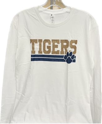 Long Sleeve Glitter Tiger Paw