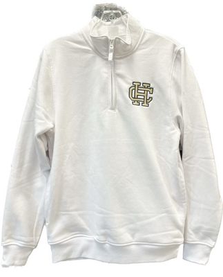 Unisex White 1/4 Zip