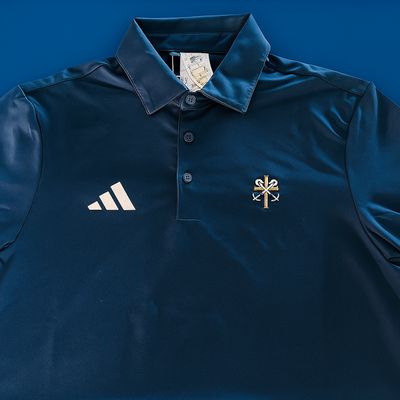 Navy Cross & Anchor Adidas Polo