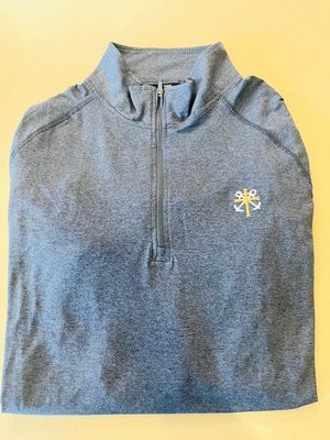 Burnside Navy Heather 1/4 Zip