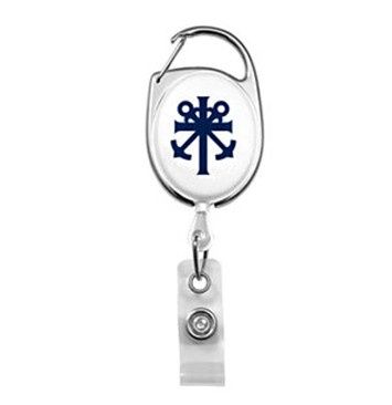 NEW Badge Reel - Cross and Anchor