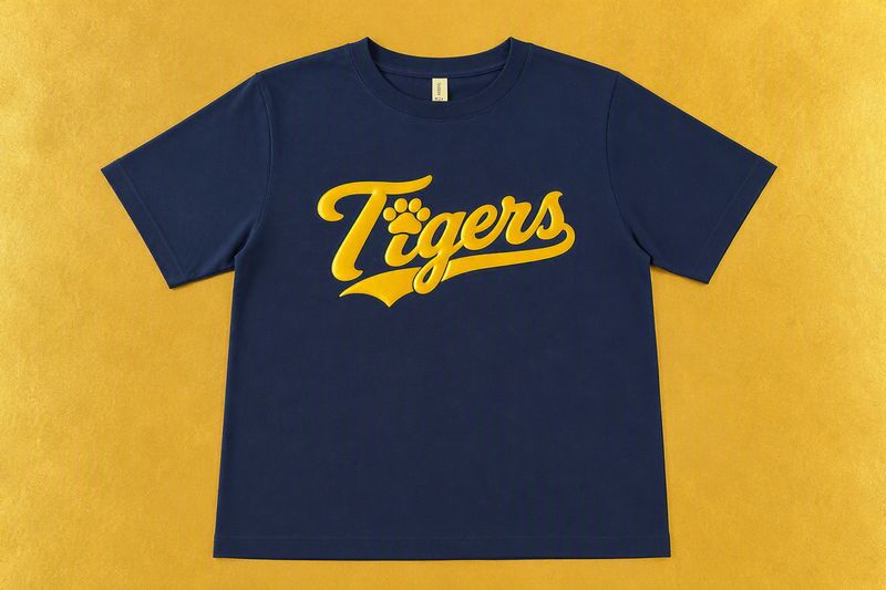 Navy Puff Tiger Shirts