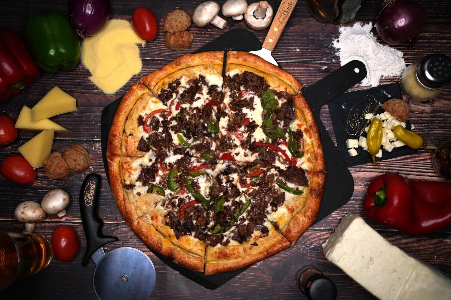 Philly Cheese-steak Pizza 
