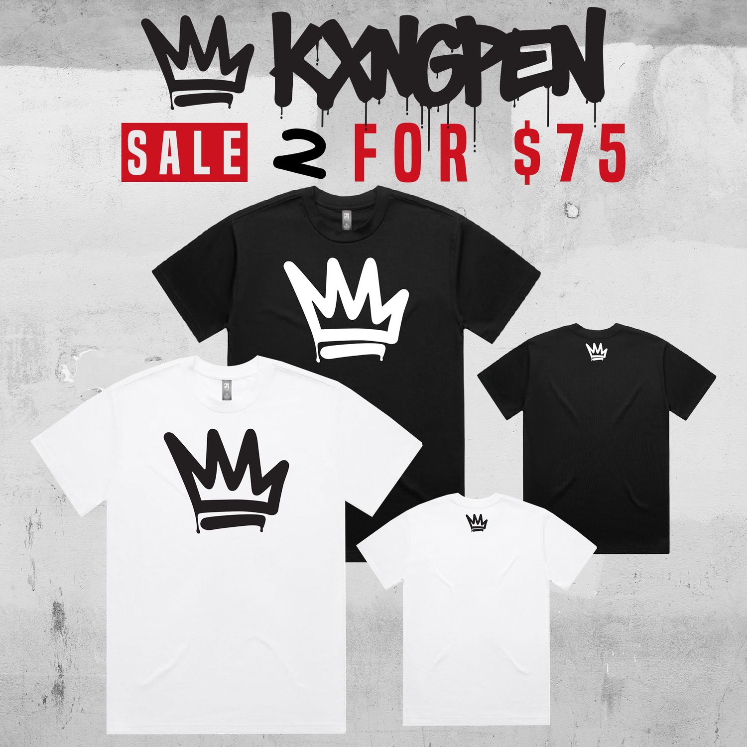 2 Tees For $75