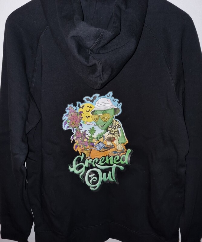 Hoodie (Black Graphic Zipless)