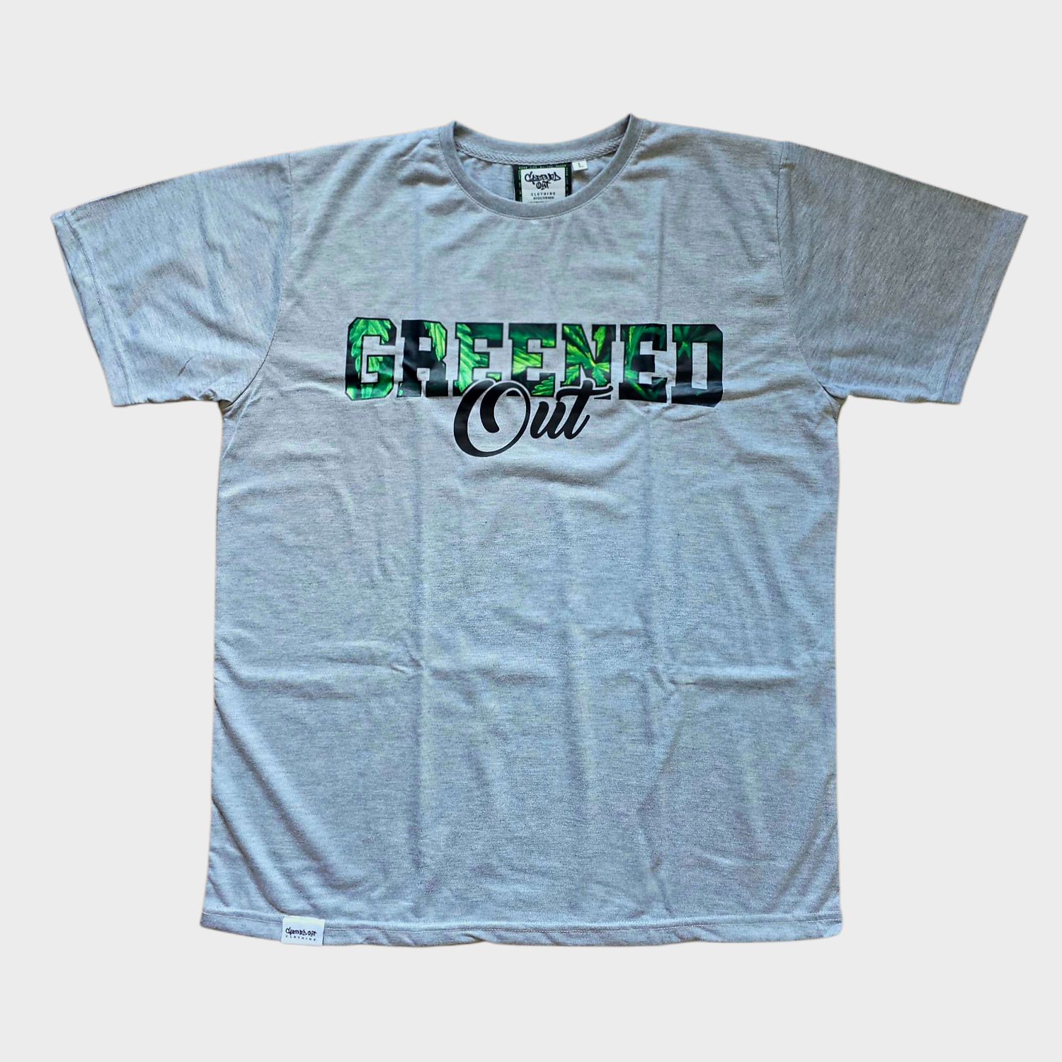 T-shirt - Block Style Grey Marle