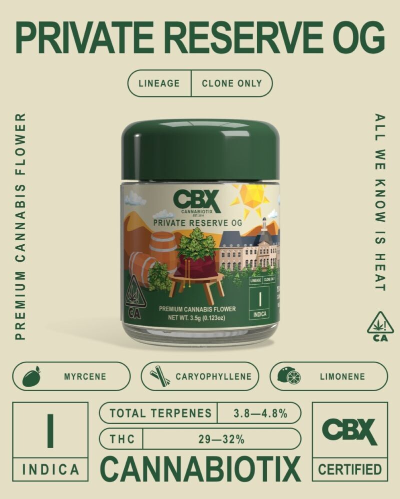 CBX Private Reserve OG (INDICA) - 24% THC