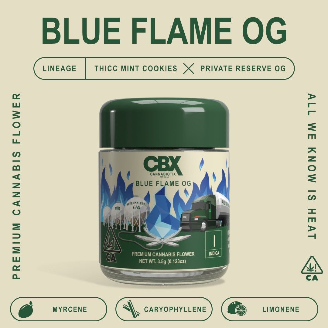 CBX Blue Flame OG (INDICA) - 27.66% THC