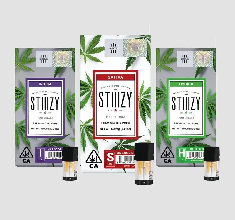 STIIIZY Pods for Weed Delivery in Laguna Beach, Newport Beach, Irvine, and Orange County