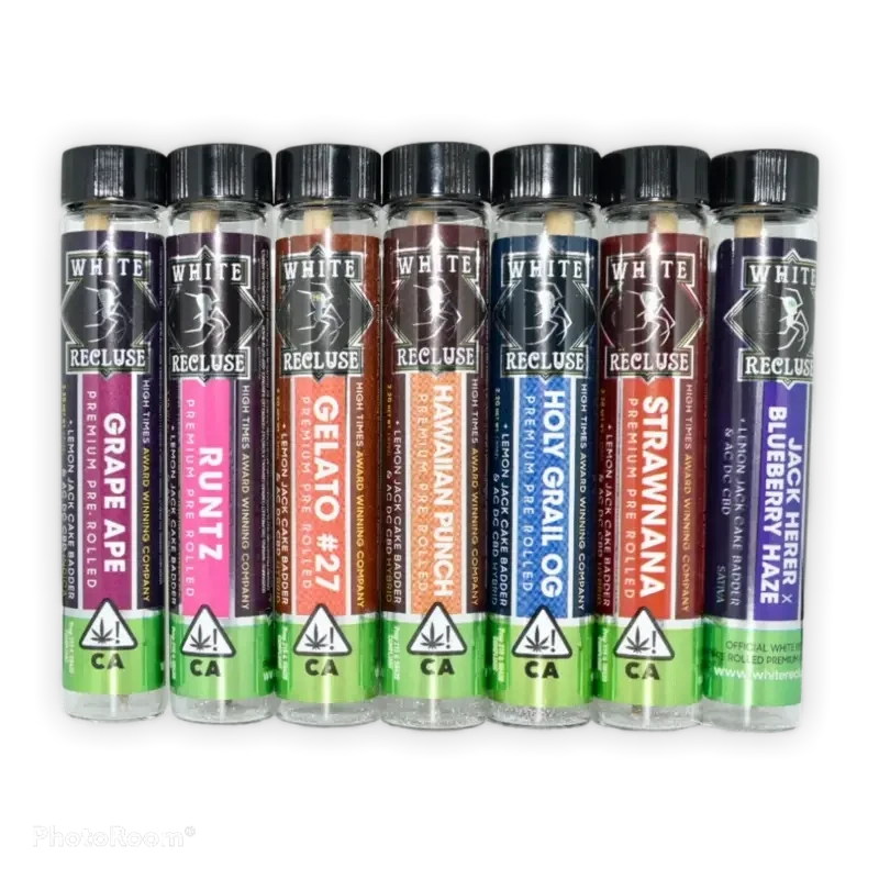 White Recluse Live Resin Infused Pre Rolls White Recluse Live Resin Infused Pre Rolls