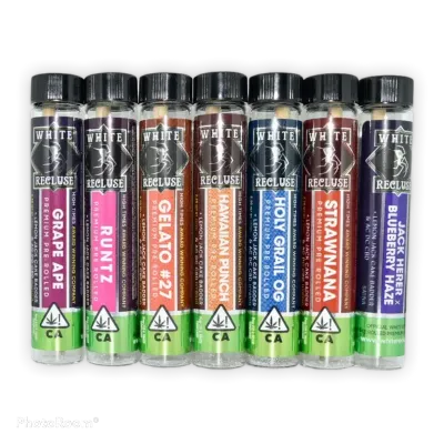 White Recluse Live Resin Infused Pre Rolls White Recluse Live Resin Infused Pre Rolls