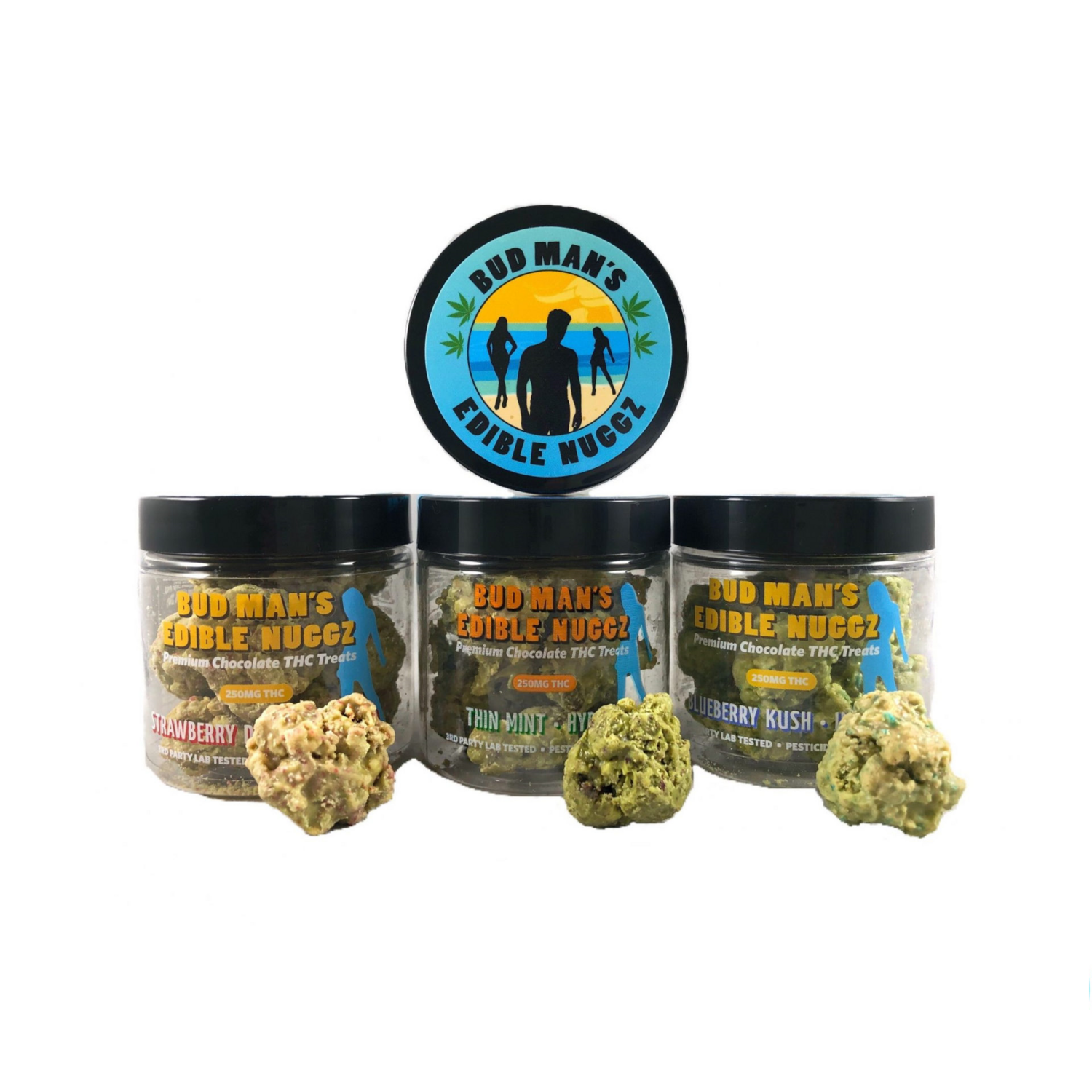 Bud Man's Edible Chocolate Nuggz (250mg THC)