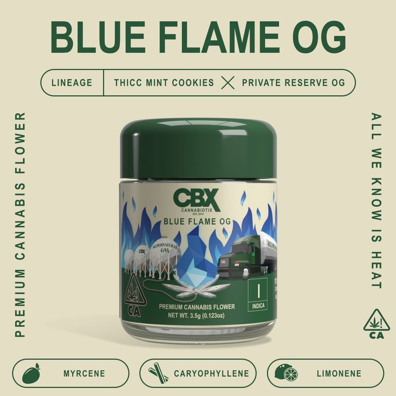 CBX Blue Flame OG (INDICA) - 27.31% THC