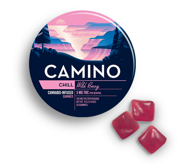 Camino Gummies 5mg THC – 20 Count Tin Camino Gummies 5mg THC – 20 Count Tin
