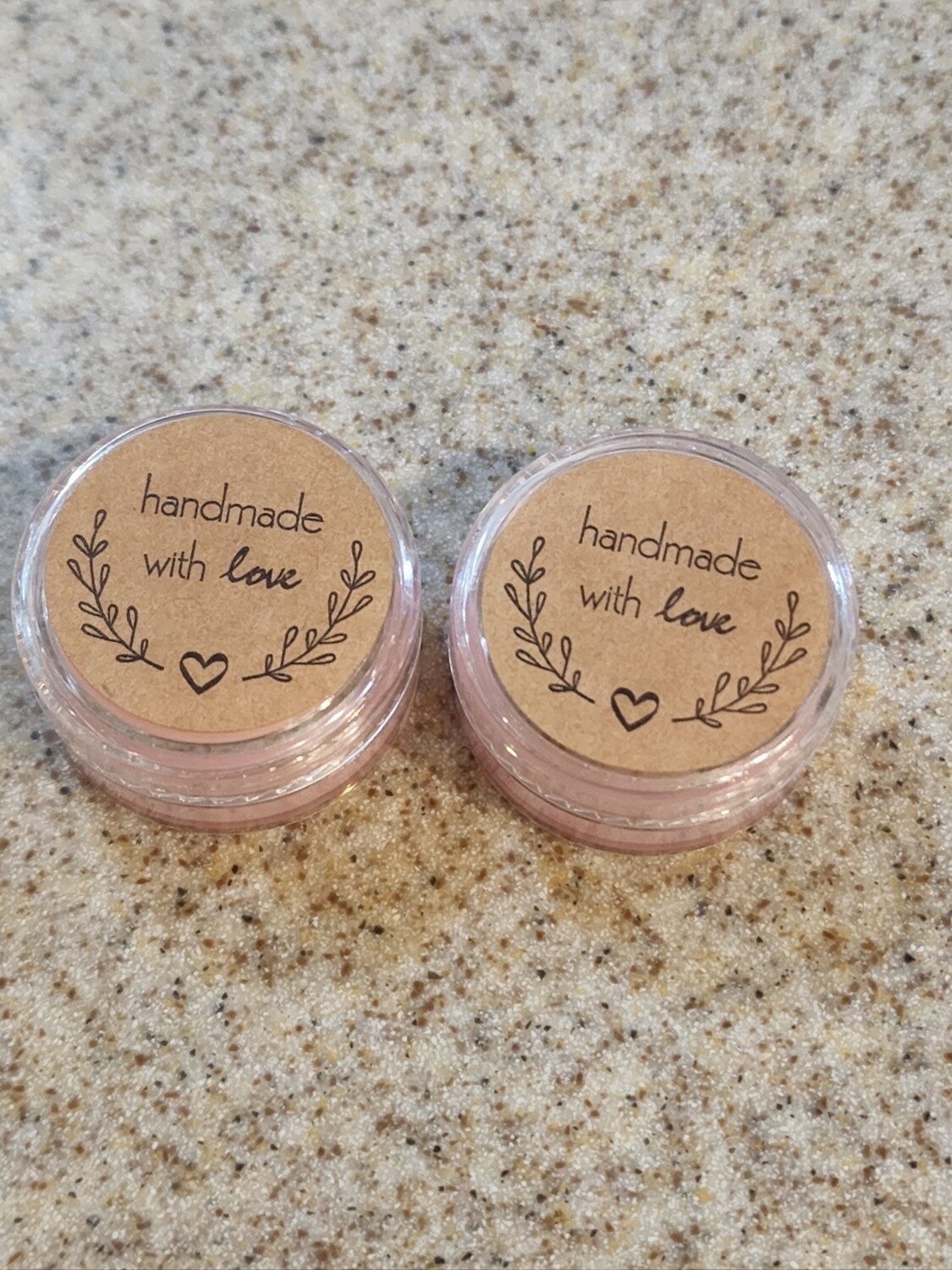 Natural Lip Balm Rasberry container