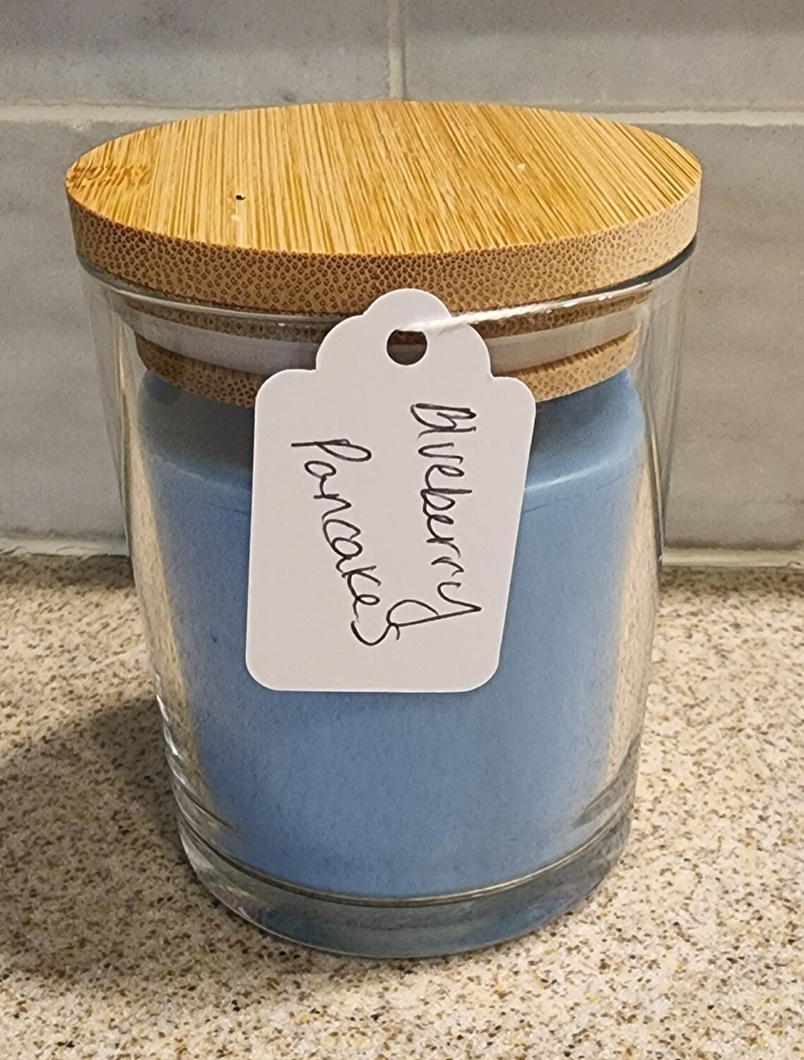 Homemade Soy Candle Blueberry Pancake Jar