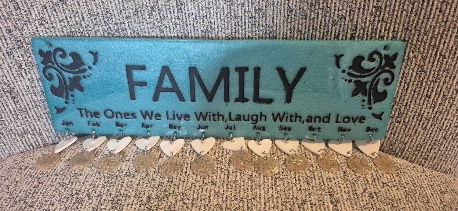 Family birthday sign Family birthday sign