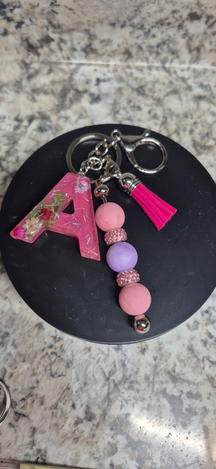 Keychain initial MADE to order Keychain initial MADE to order