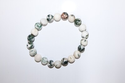 Bracelet pierre naturelle Agate Arbre