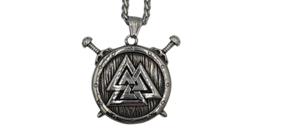 Pendentif Viking valknut Acier inoxydable 316L
