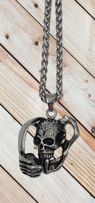 Pendentif tête de mort Acier inoxydable 316 L