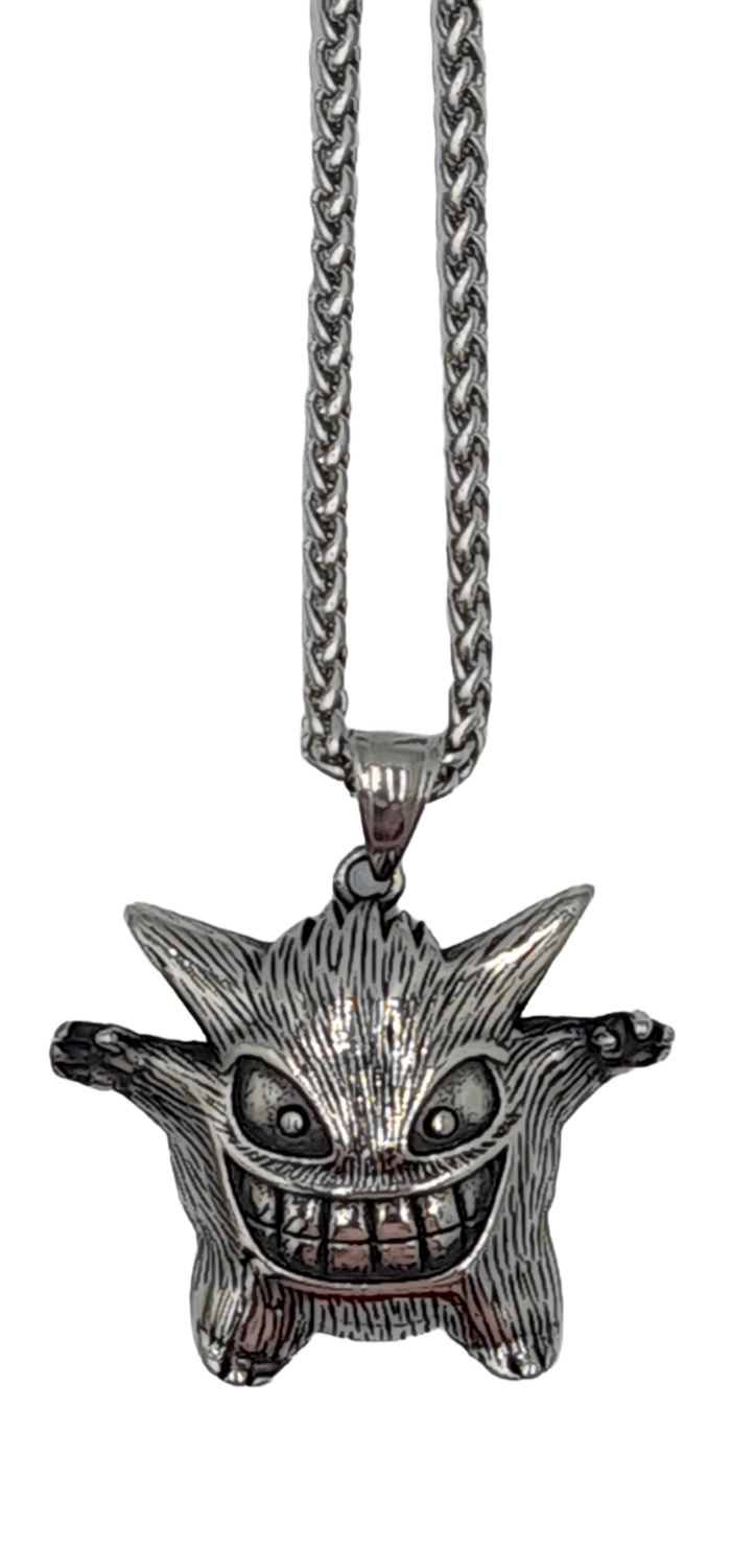 Pendentif Pokémon Ectoplasma acier inoxydable 316L
