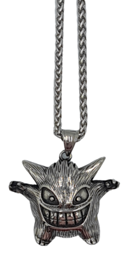 Pendentif Pokémon Ectoplasma acier inoxydable 316L