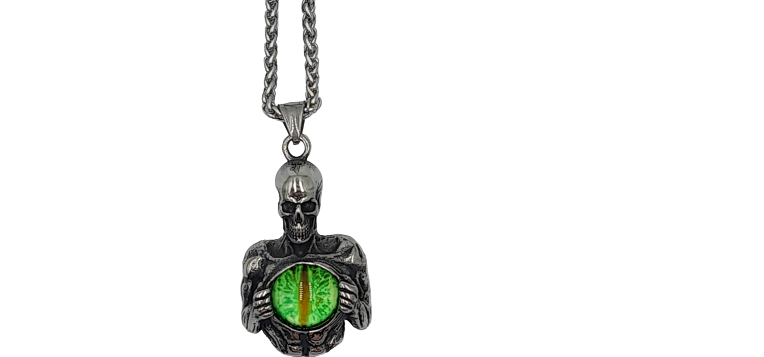 Pendentif tête de mort Acier inoxydable 316L